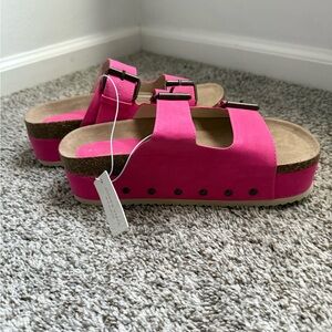Altar'd State Serenna Hot Pink Sandals